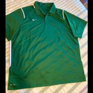 Men’s Hunter Green Nike Dry Fit 3XL Polo Shirt